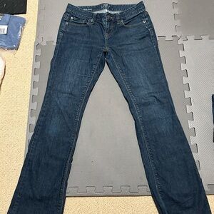 LOFT Dark Blue Boot Cut Jeans